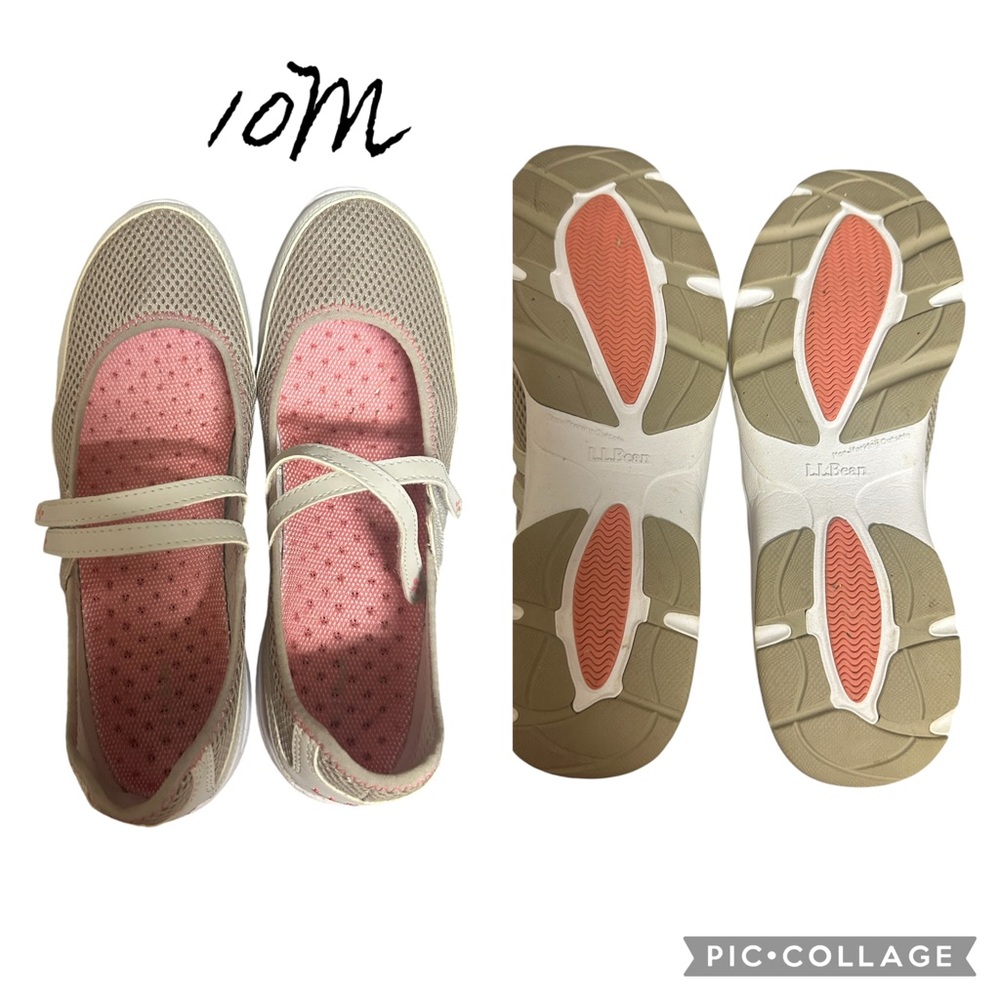L.L. Bean Women's MaryJanes in Pink and Tan